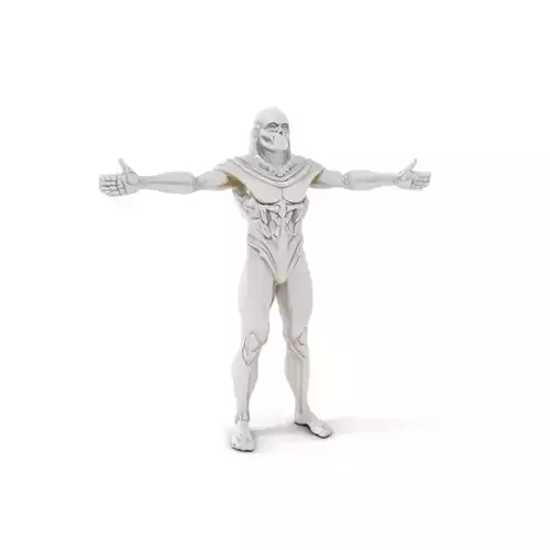 Futuristic Silver Android model pack