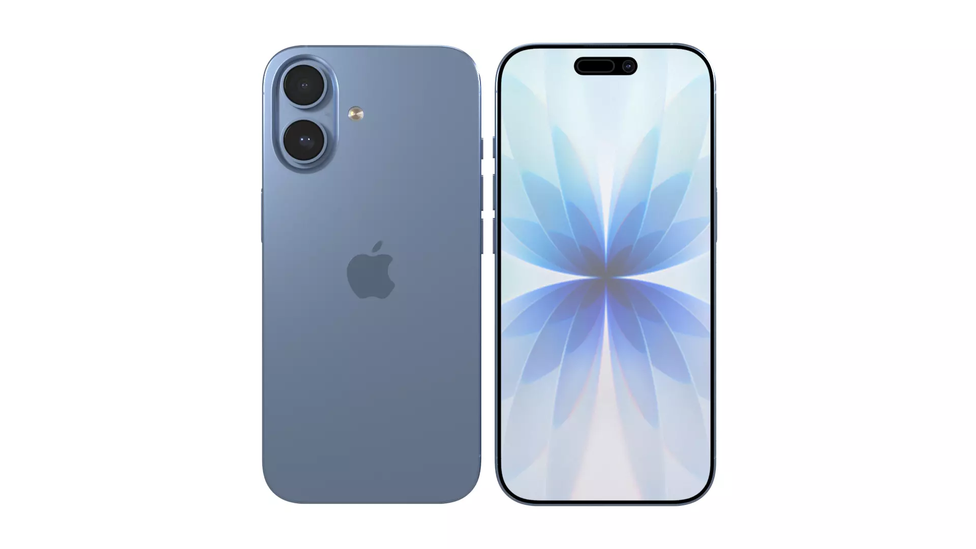 Apple iPhone 17 Mist Blue 3D model_1