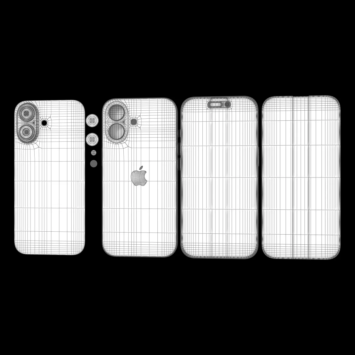 Apple iPhone 17 Mist Blue 3D model_6