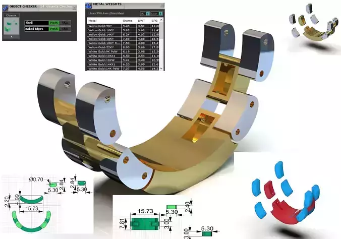 stl 3dm Ring Arm a Mechanical Design Rotation ror0061 3D print model