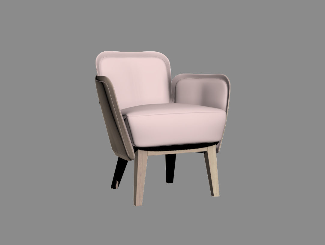 JULIUS Armchair  GARSNAS by FARG  BLANCHE 3D model_8