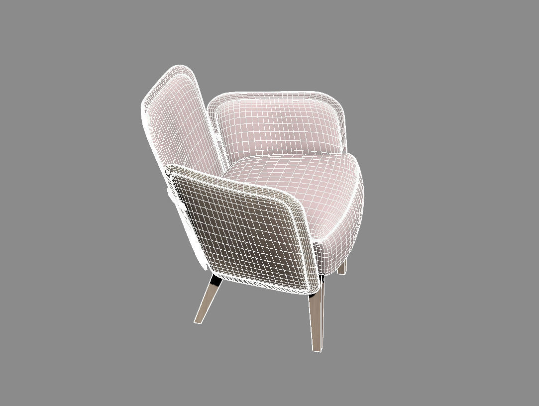 JULIUS Armchair  GARSNAS by FARG  BLANCHE 3D model_3