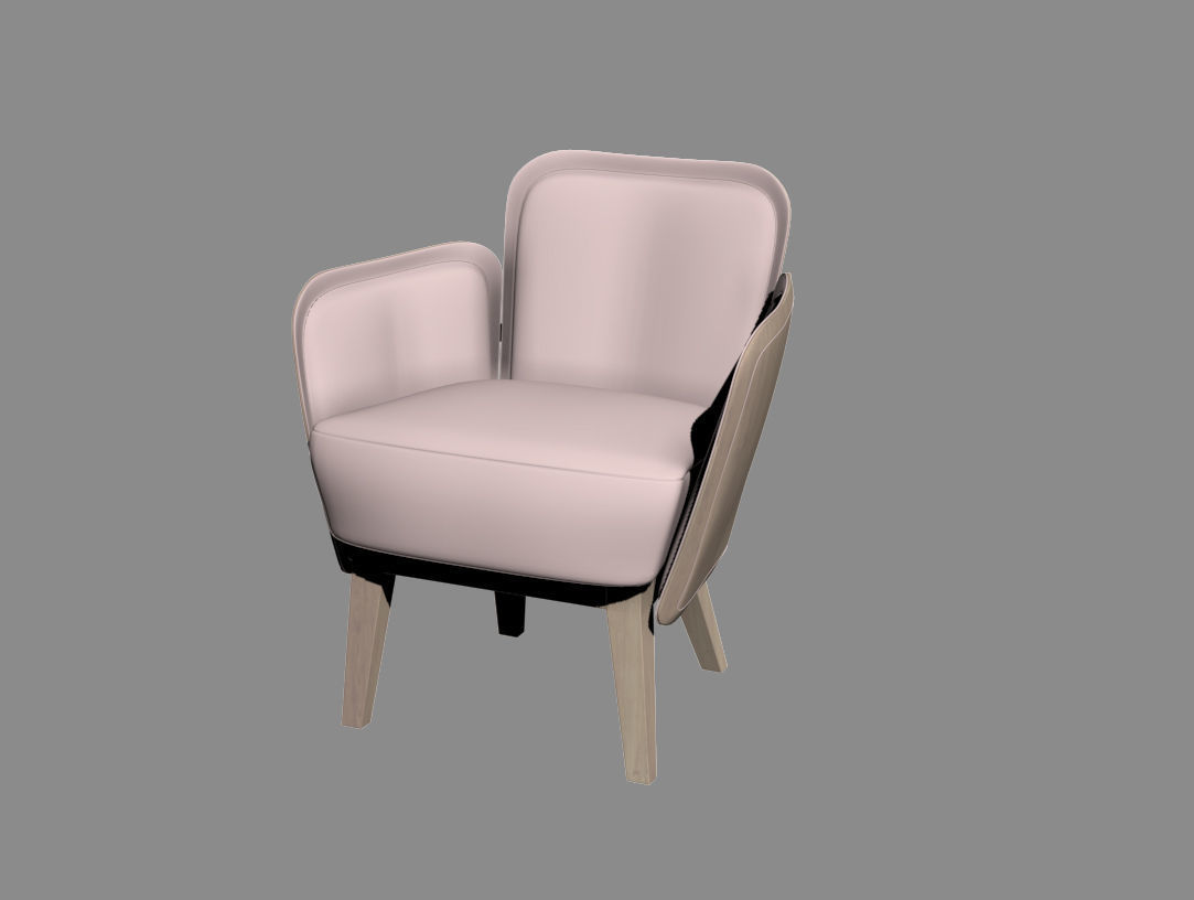JULIUS Armchair  GARSNAS by FARG  BLANCHE 3D model_7