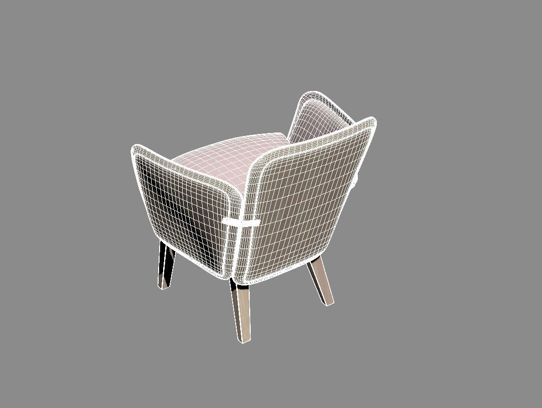 JULIUS Armchair  GARSNAS by FARG  BLANCHE 3D model_4