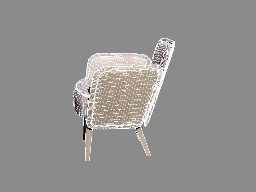 JULIUS Armchair  GARSNAS by FARG  BLANCHE 3D model_5