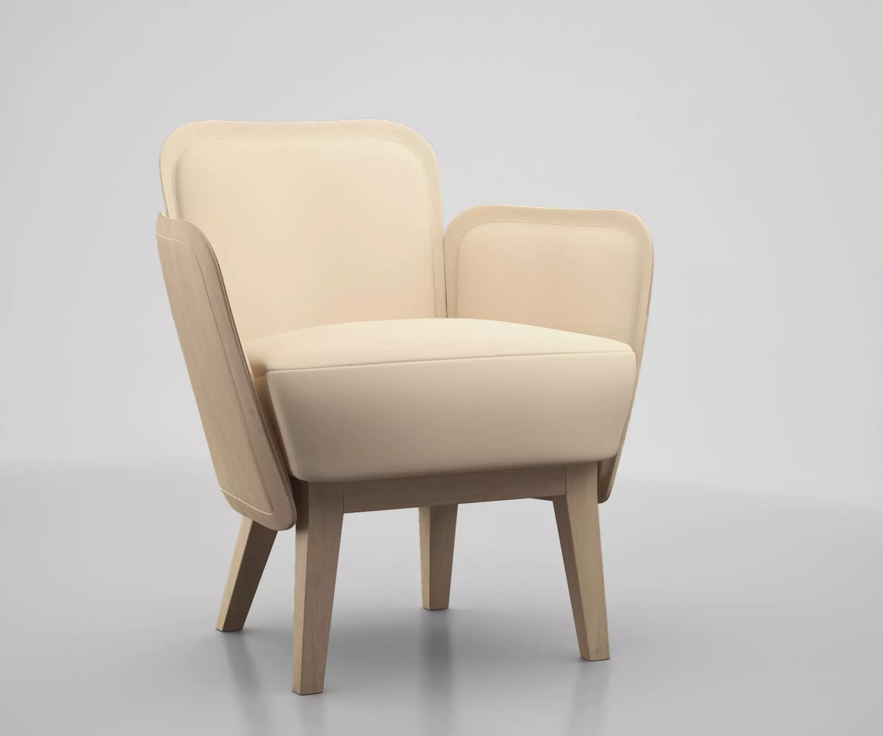 JULIUS Armchair  GARSNAS by FARG  BLANCHE 3D model_0