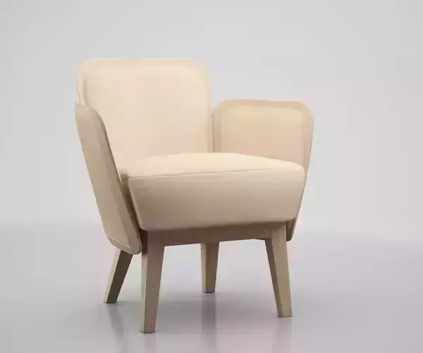 JULIUS Armchair  GARSNAS by FARG  BLANCHE 3D model