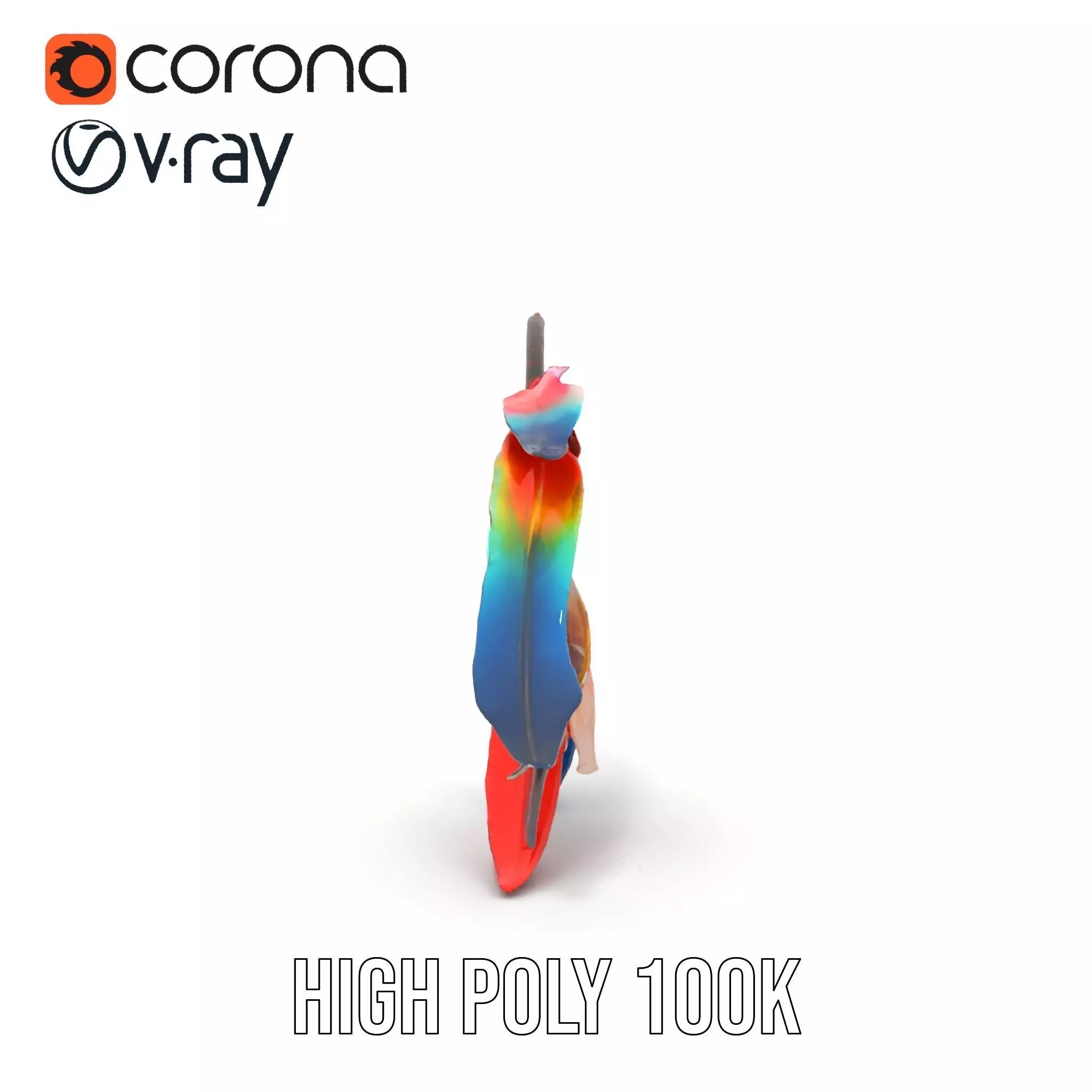 Colorful Dreamcatcher model pack Low-poly 3D model_15