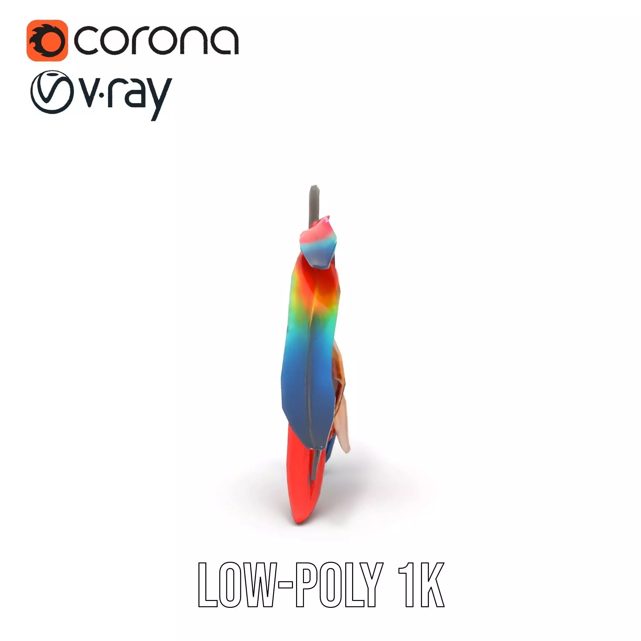 Colorful Dreamcatcher model pack Low-poly 3D model_20