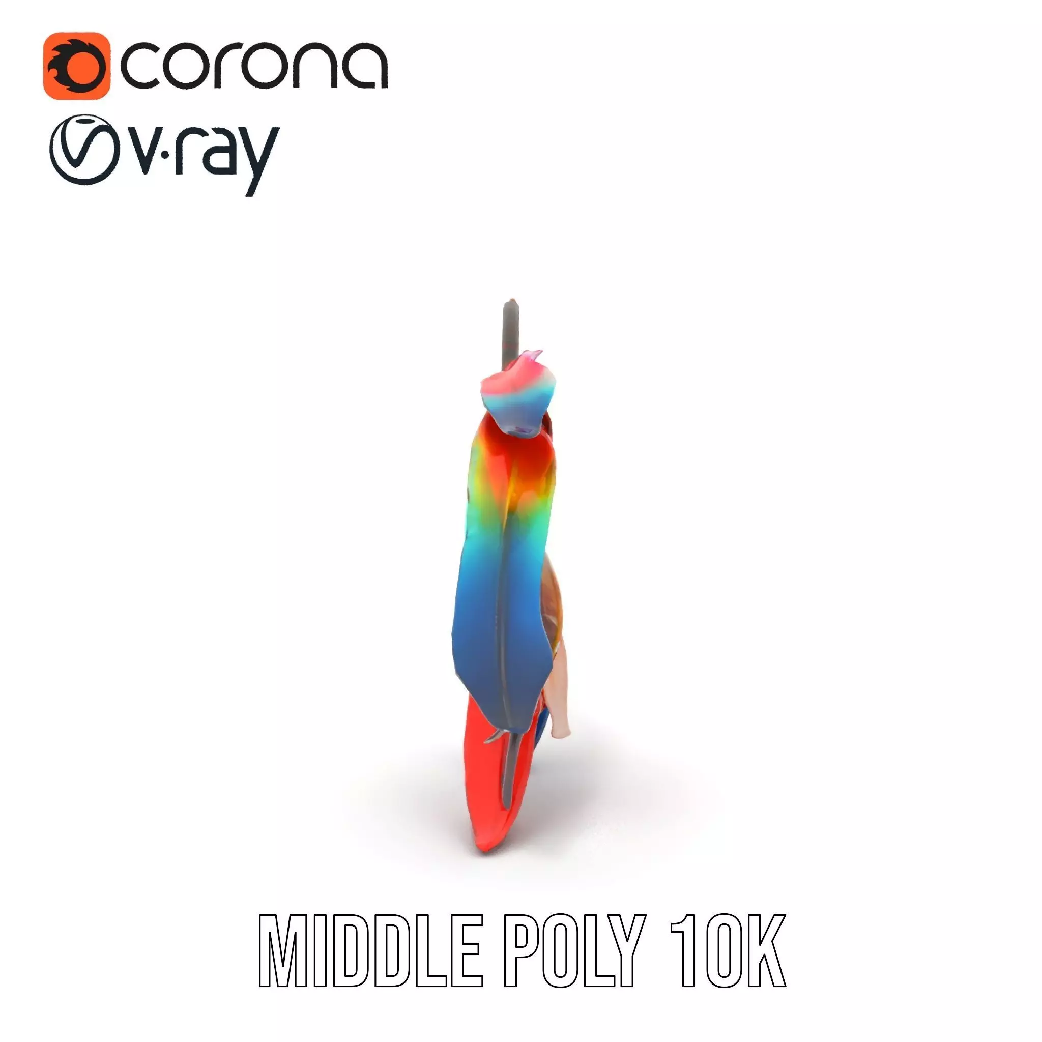 Colorful Dreamcatcher model pack Low-poly 3D model_19