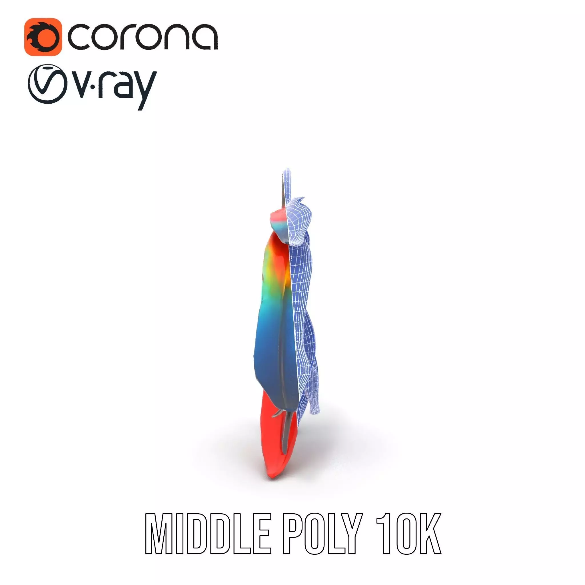 Colorful Dreamcatcher model pack Low-poly 3D model_28