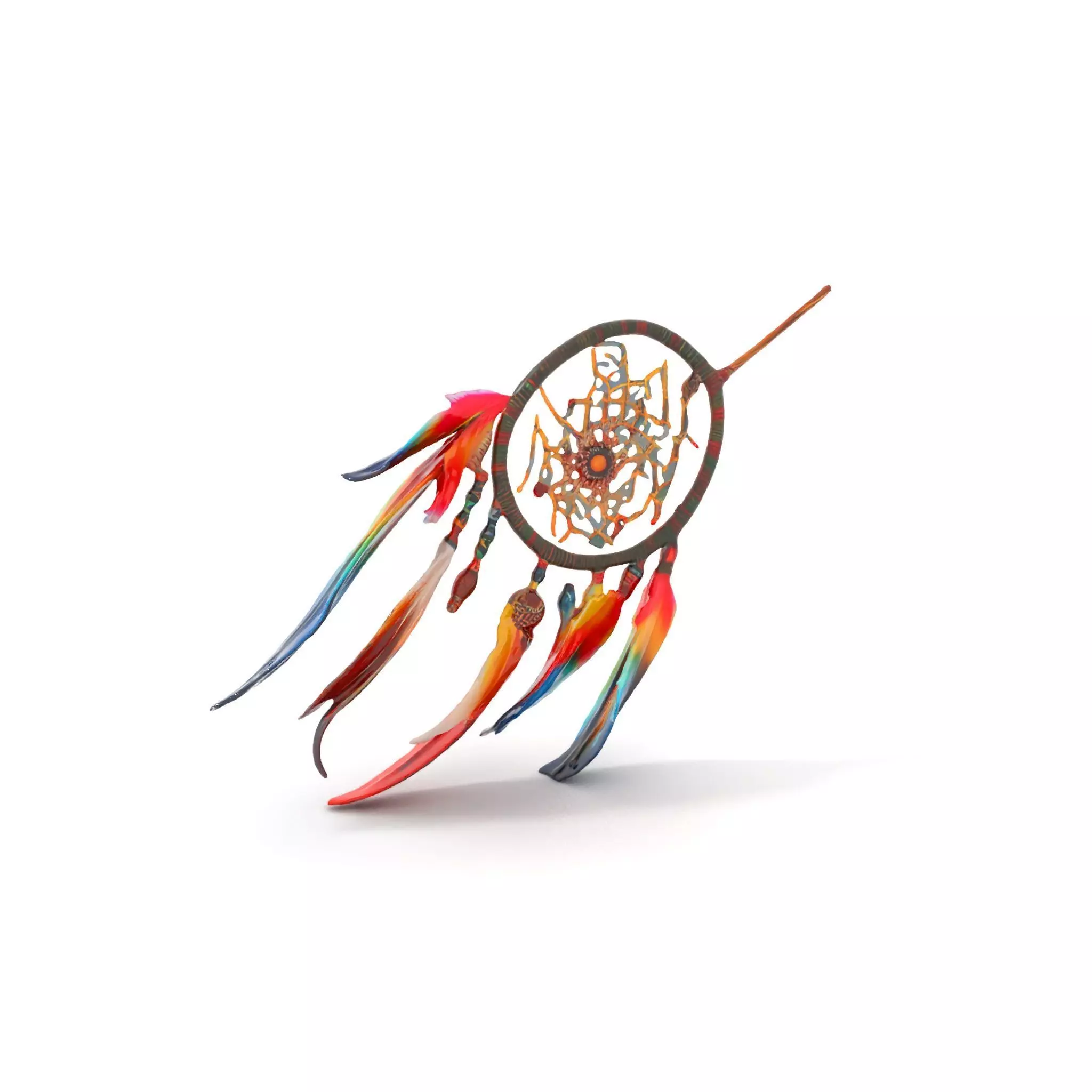 Colorful Dreamcatcher model pack Low-poly 3D model_0
