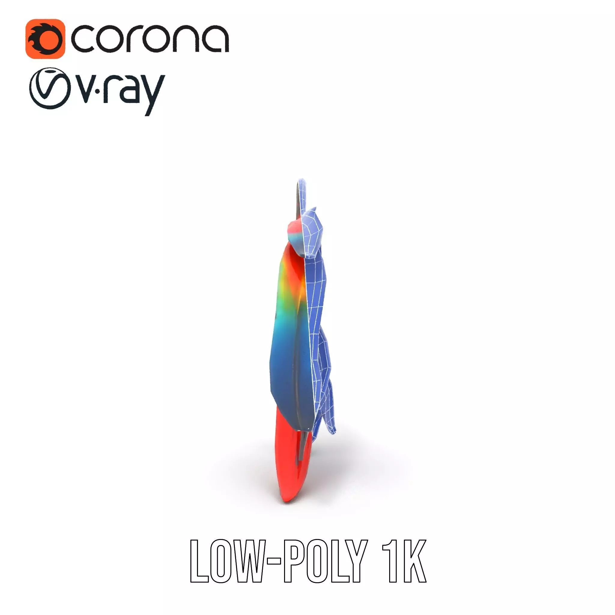 Colorful Dreamcatcher model pack Low-poly 3D model_29