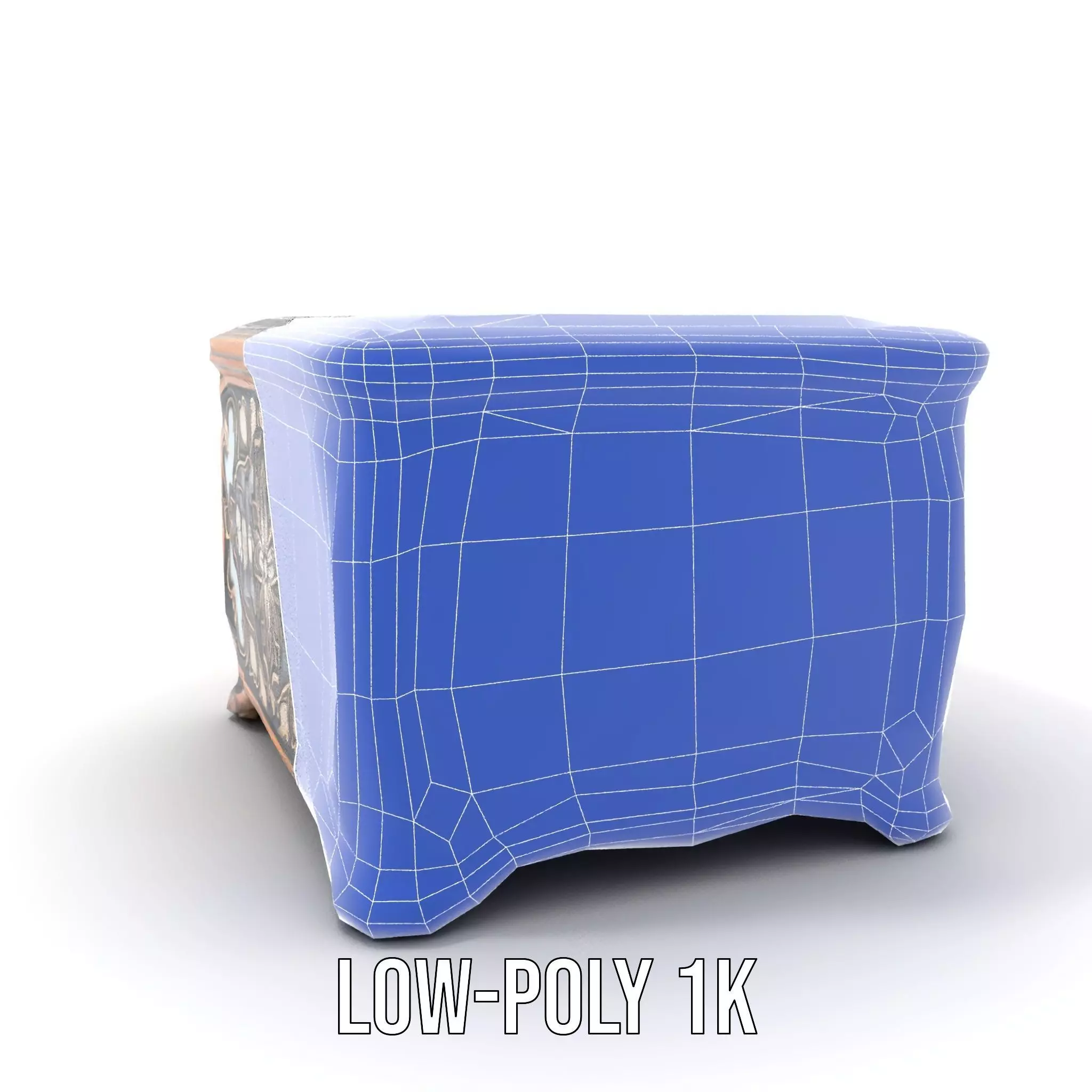 Elegant Ornate Box model pack Low-poly 3D model_7