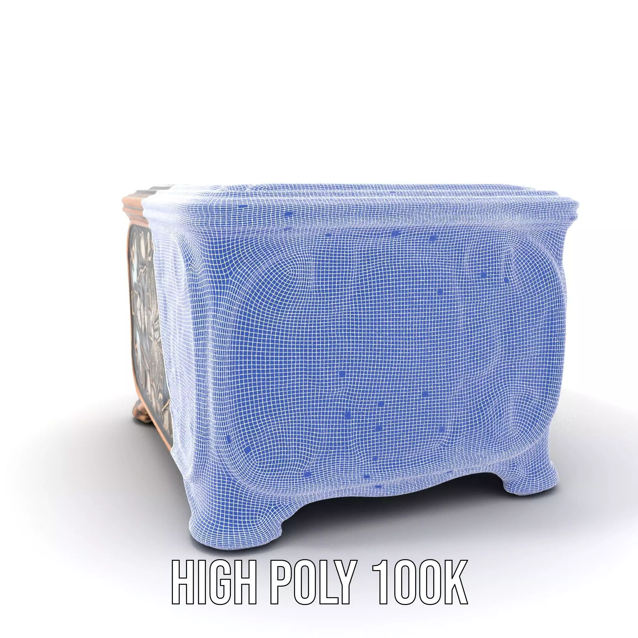 Elegant Ornate Box model pack Low-poly 3D model_4