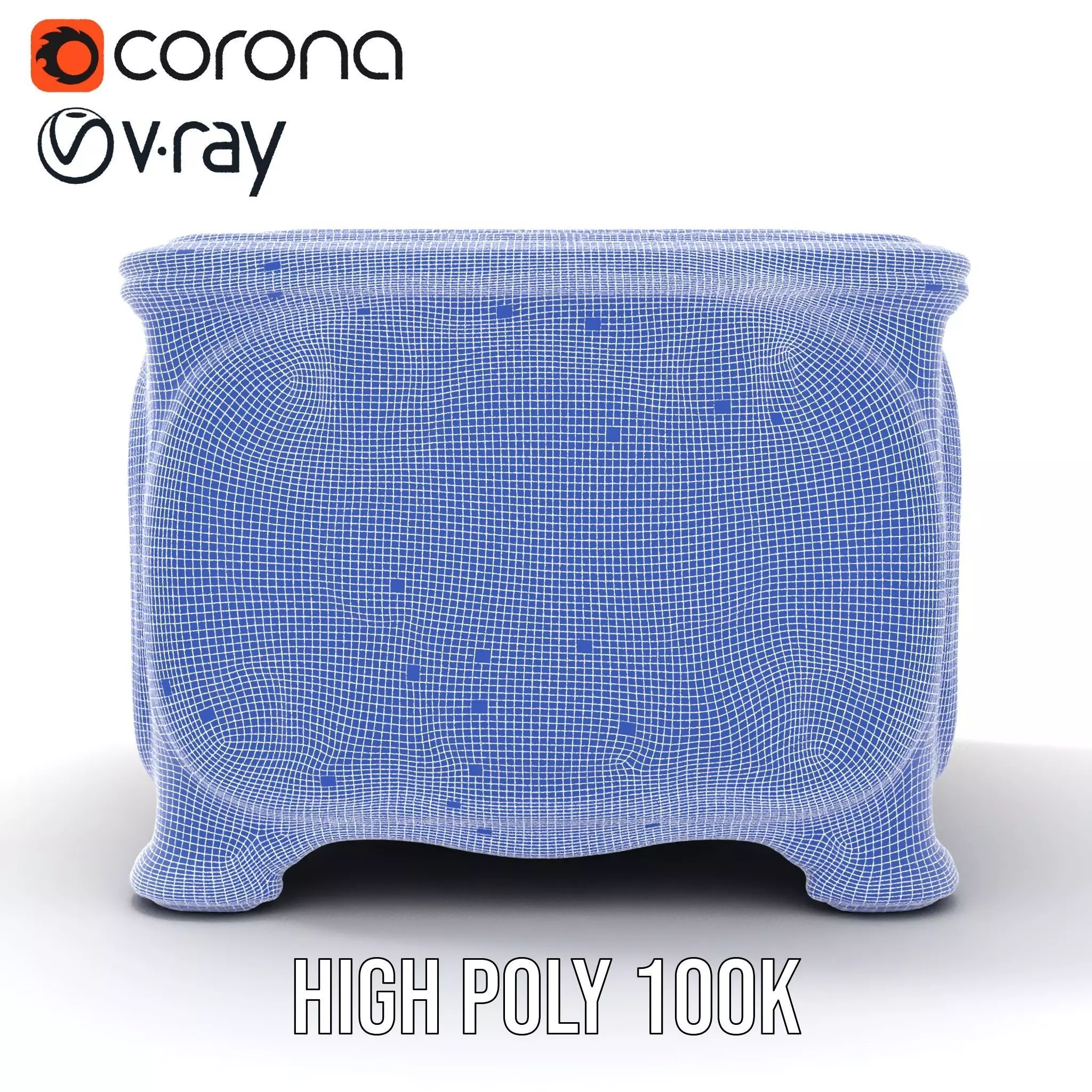 Elegant Ornate Box model pack Low-poly 3D model_31