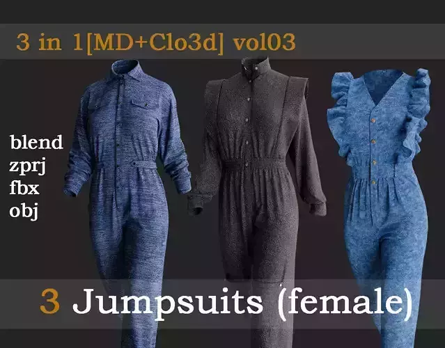 3 Jumpsuits vol03