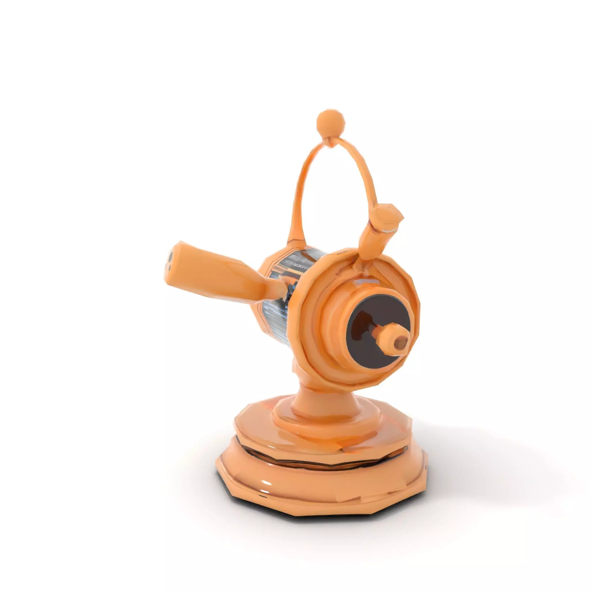 Golden Nautical Telescope model pack Low-poly 3D model_7