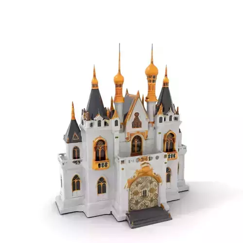Golden Enchanted Castle model pack