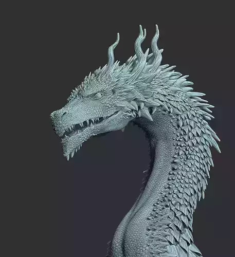 Very detailed Dragon Head Sculpt