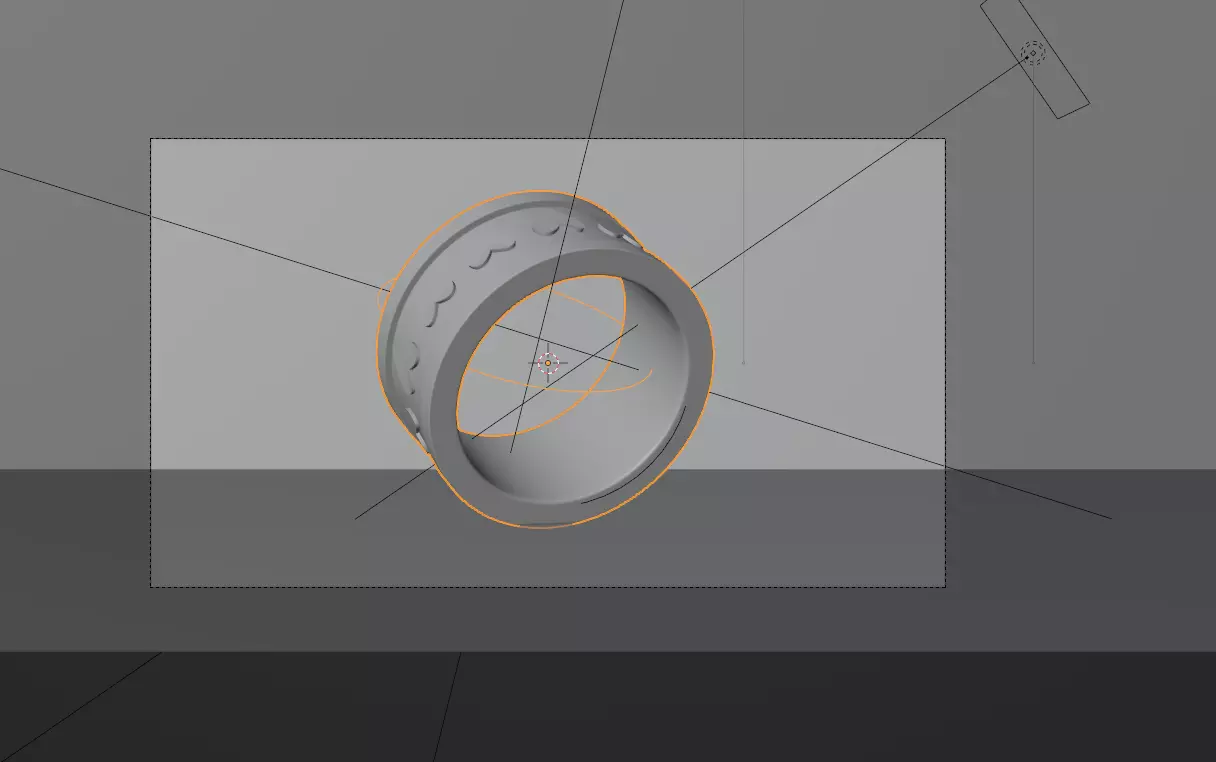 gold ring 3D print model_5