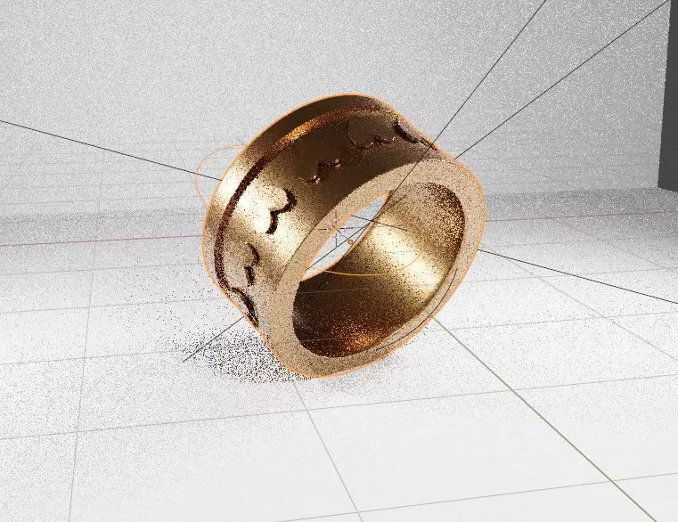 gold ring 3D print model_1