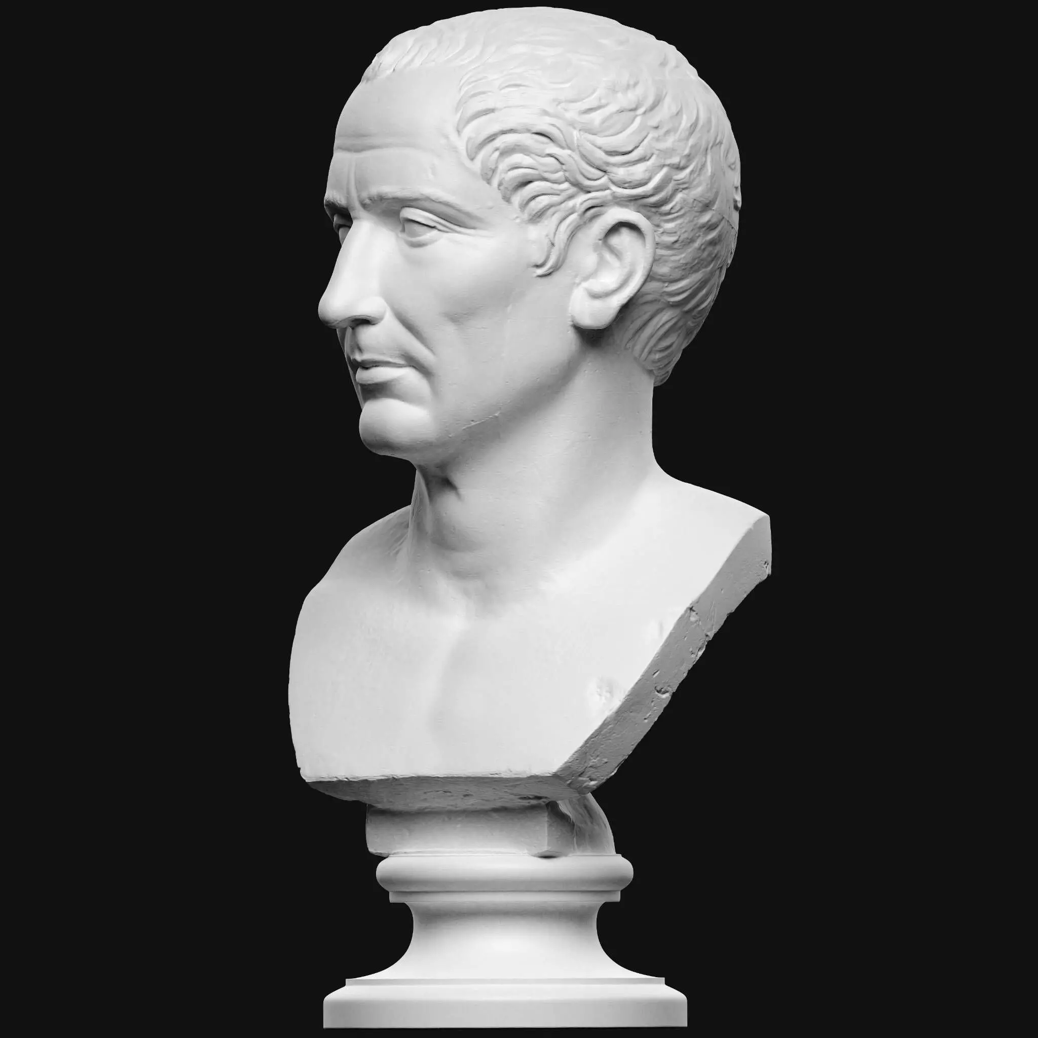 Julius Caesar Action Figure Head - The Most Famous Roman 3D print model_7