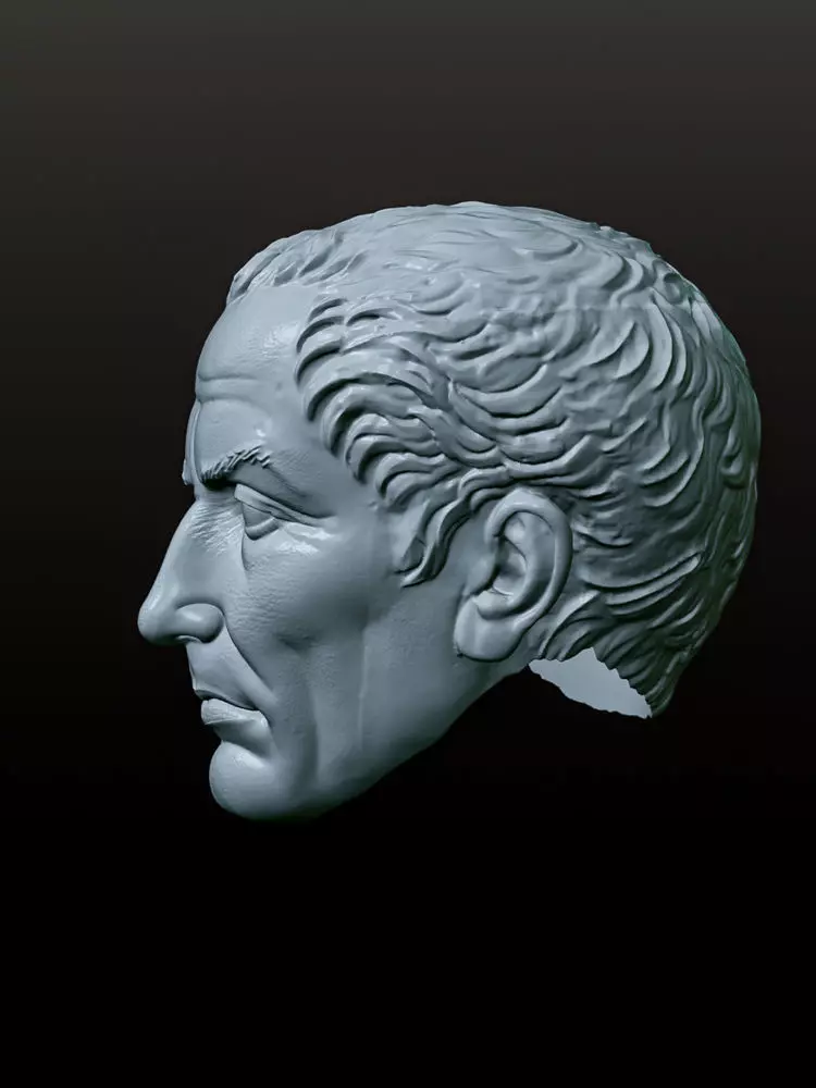 Julius Caesar Action Figure Head - The Most Famous Roman 3D print model_2