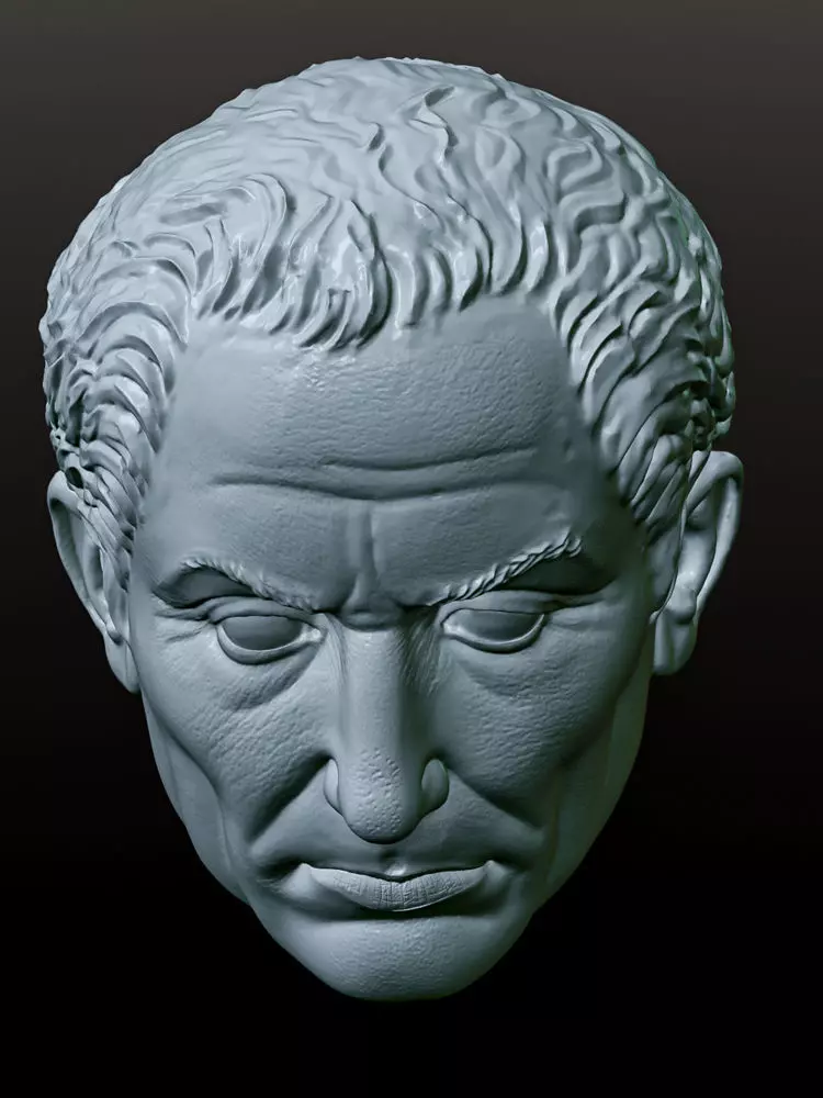 Julius Caesar Action Figure Head - The Most Famous Roman 3D print model_6