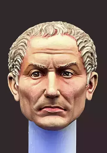 Julius Caesar Action Figure Head - The Most Famous Roman