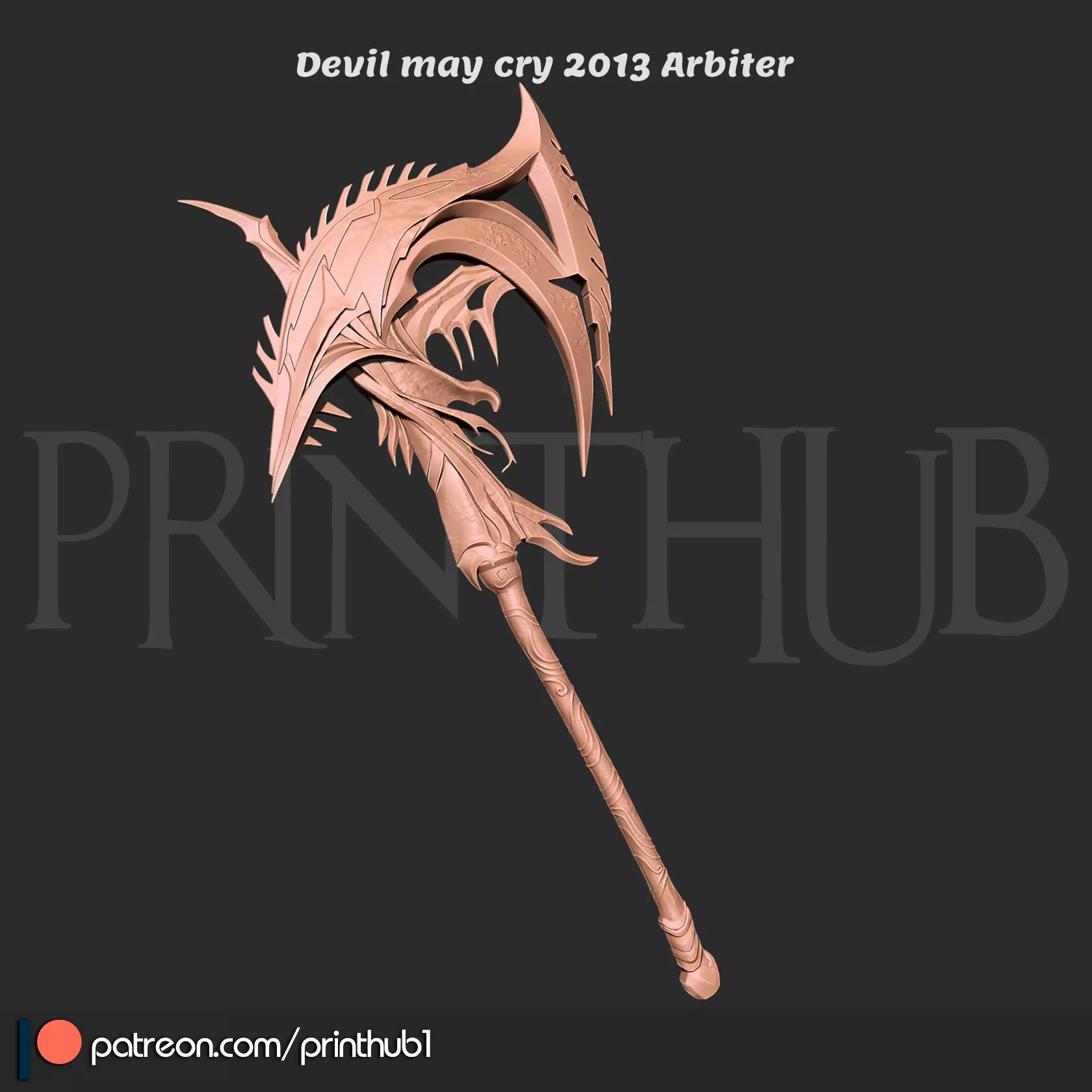 Arbiter Demon Axe Devil May Cry 2013 3D print model