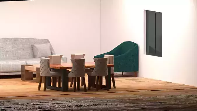Modern Living - Dining Room Interior