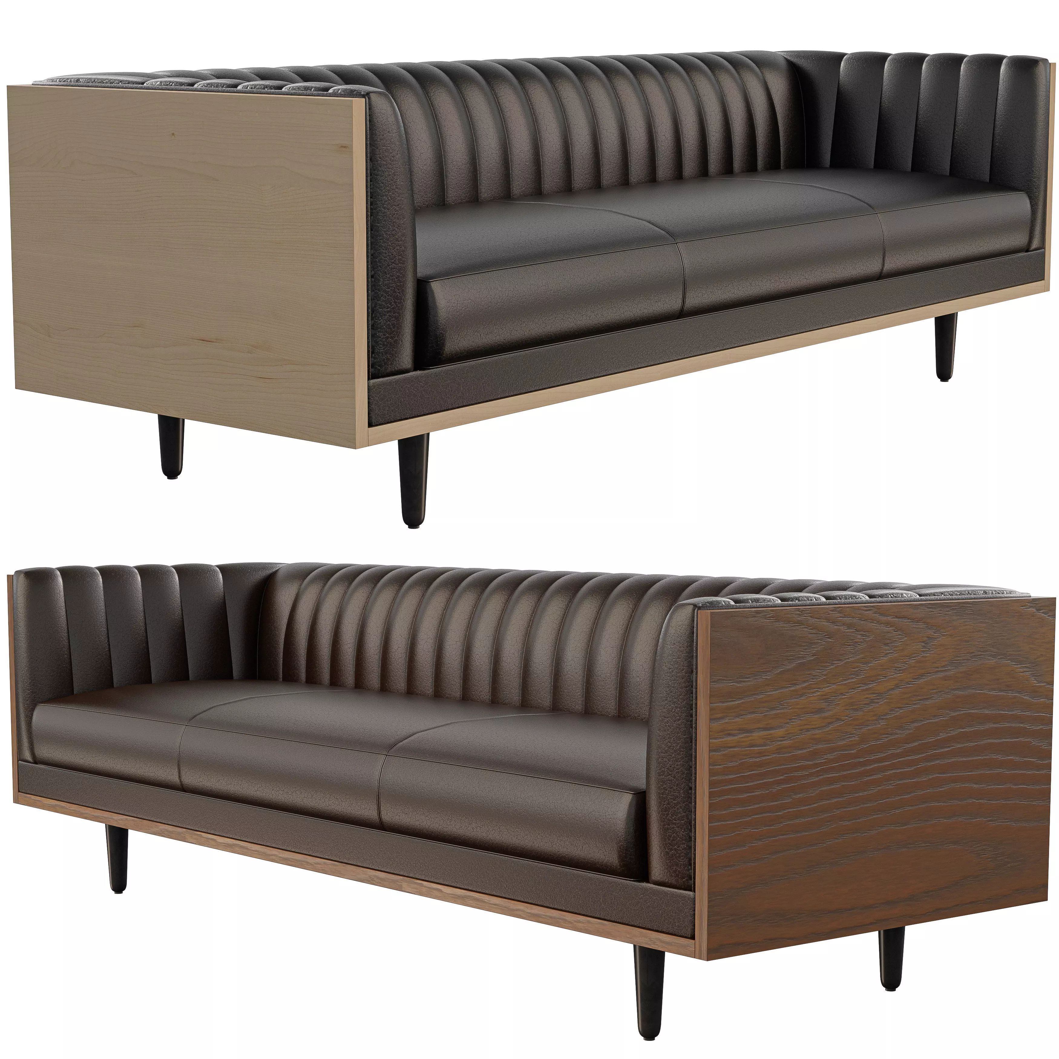 Qubic Sofa - Modular Modern Seating Low-poly 3D model_3