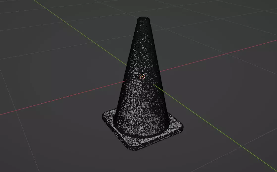 Traffic cone 3D model_1