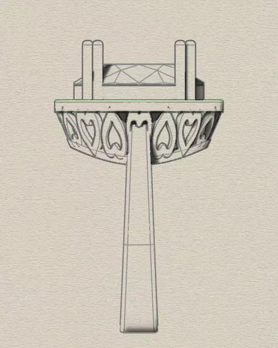 oval halo engagement jewelry ring  3D print model_5