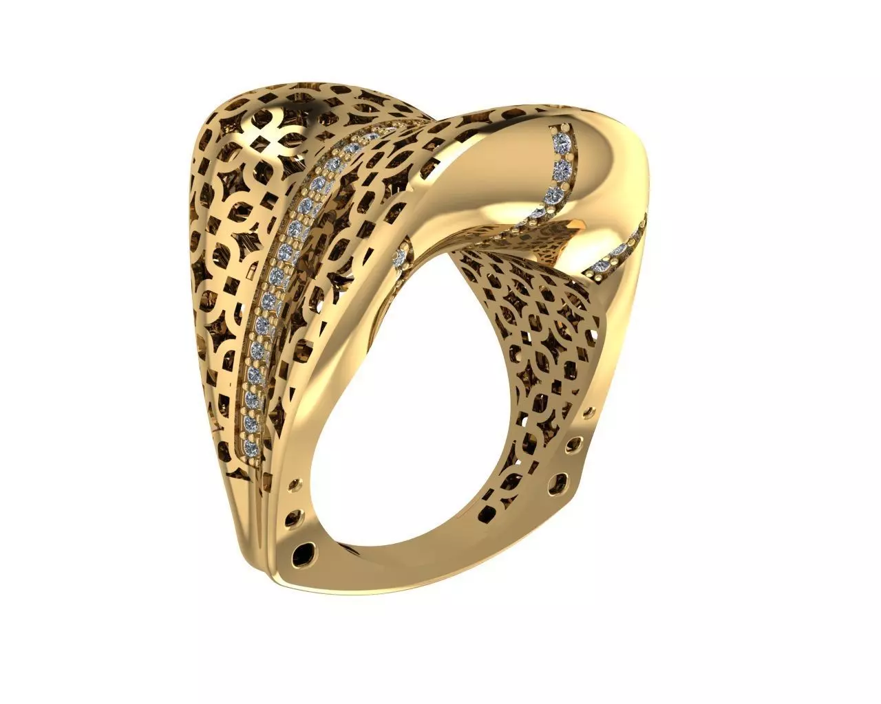 Ready Women Ring STL 3D Models 3D print model_0