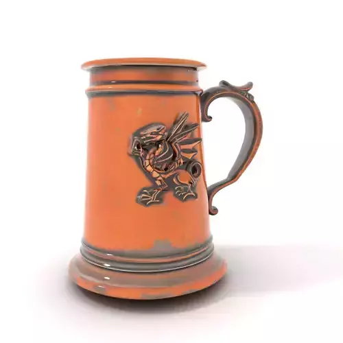 Dragon Emblem Tankard model pack Low-poly 3D model