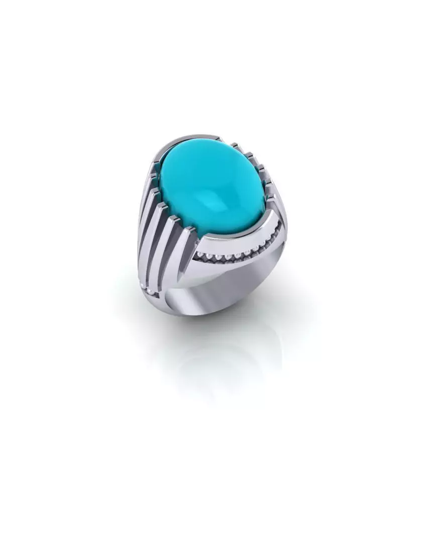 oval signet man jewelry ring 3D print model