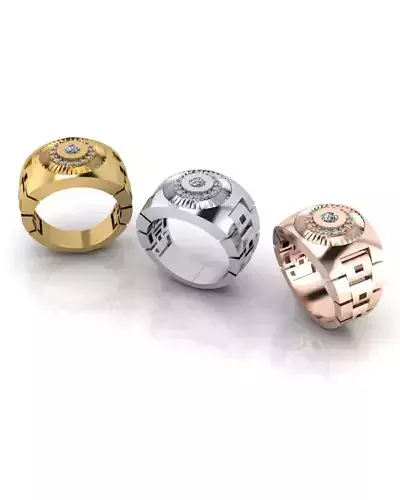 halo setting man jewelry ring 