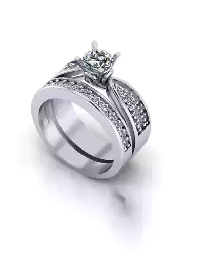 solitaire engagement jewelry ring 
