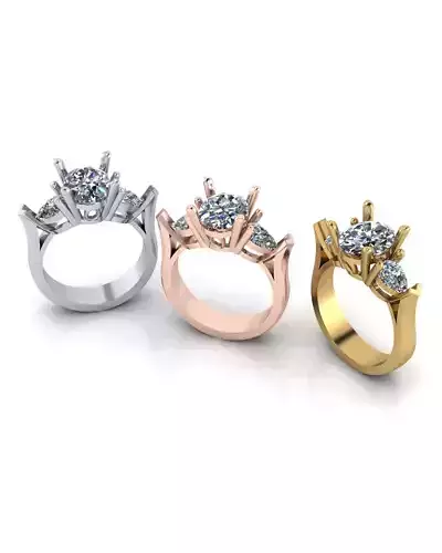 oval and pear engagement jewelry ring