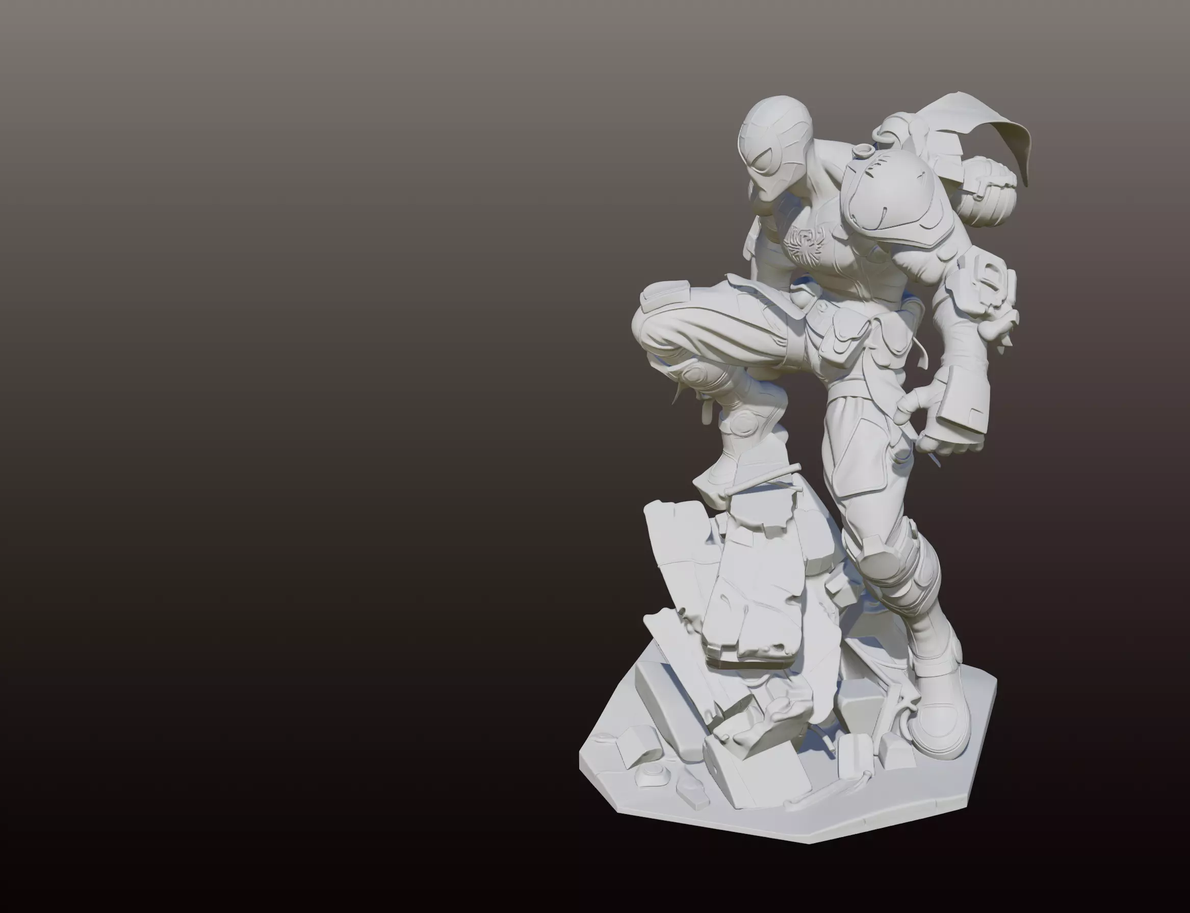 Spiderman Camo Suit STL Collectible 3D Model 3D print model_2