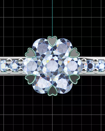 flower setting engagement jewelry ring  3D print model_2