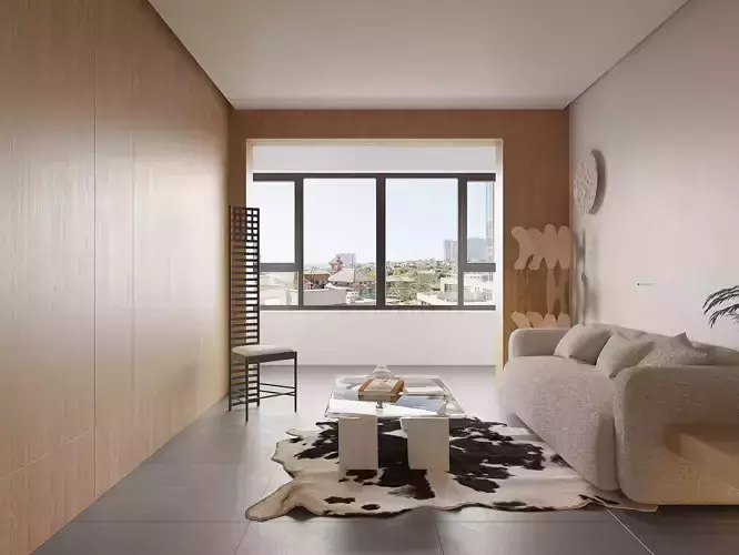 Modern living room dining room interior scenes 468