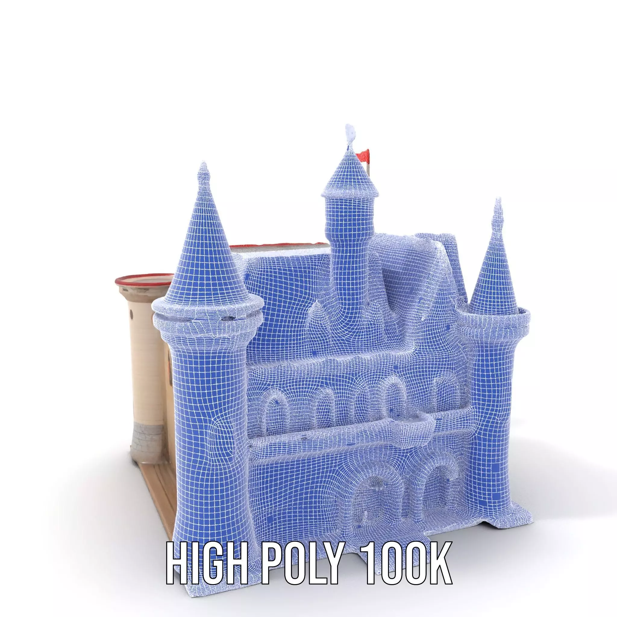 Enchanting Medieval Castle model pack Low-poly 3D model_5