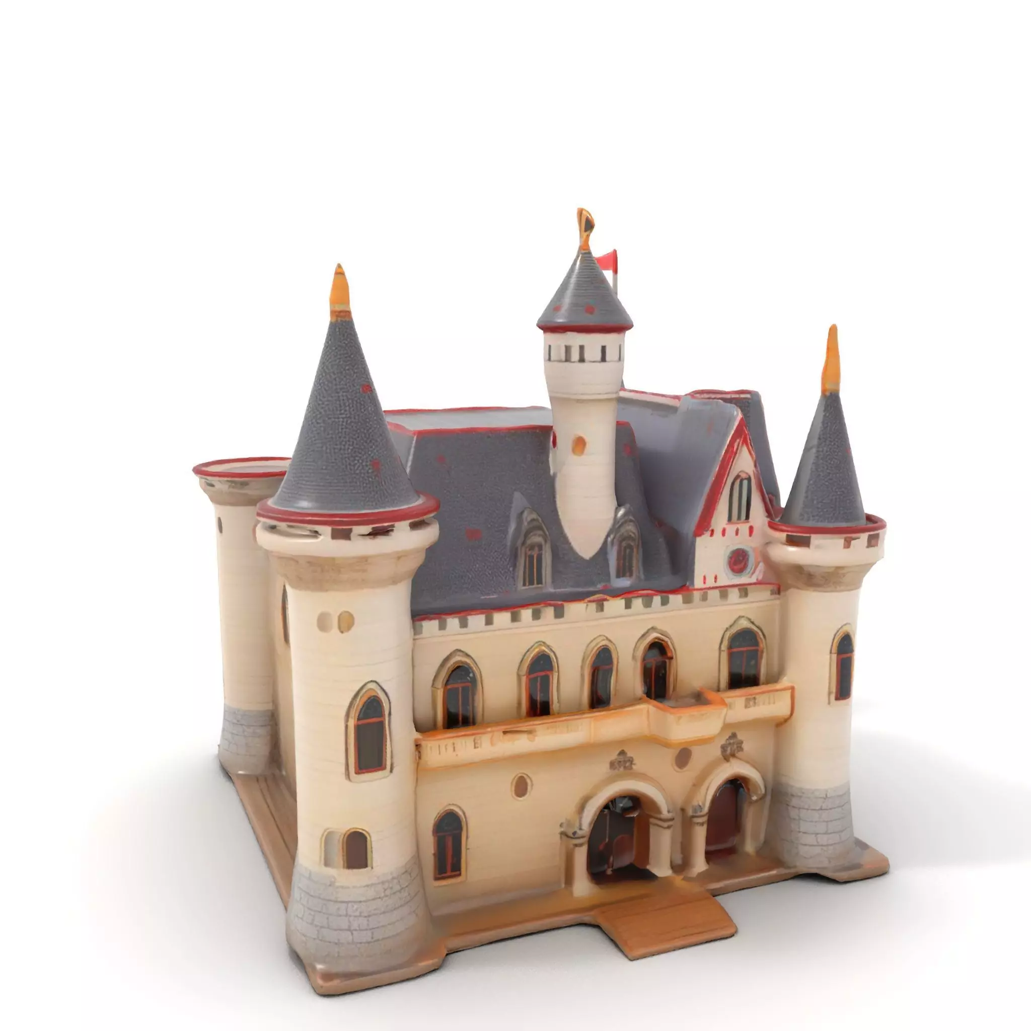 Enchanting Medieval Castle model pack Low-poly 3D model_14