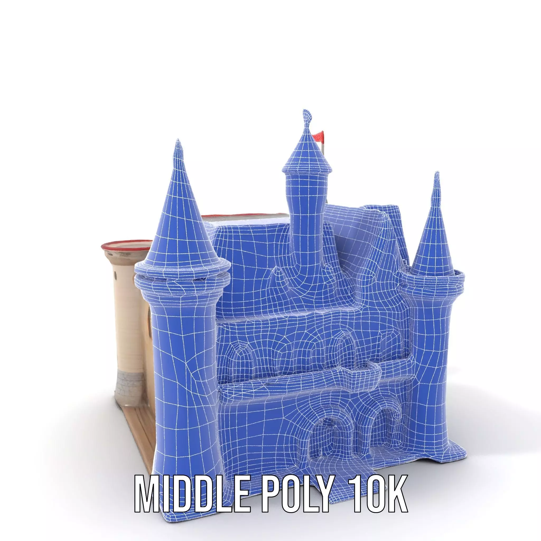 Enchanting Medieval Castle model pack Low-poly 3D model_19