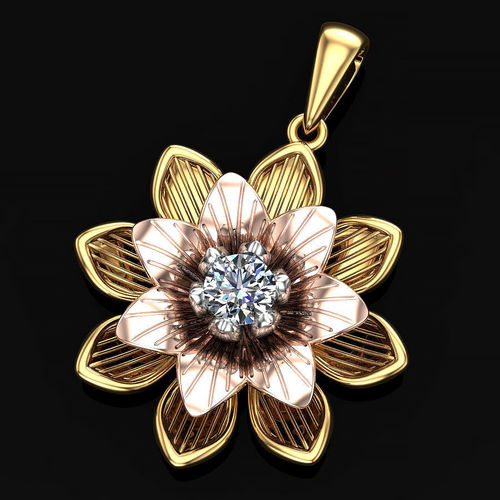Lily flower 3D print model