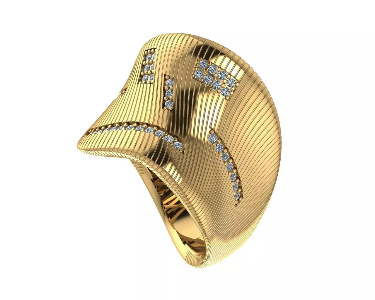 Ready Women Ring STL 3D Models  3D print model_0