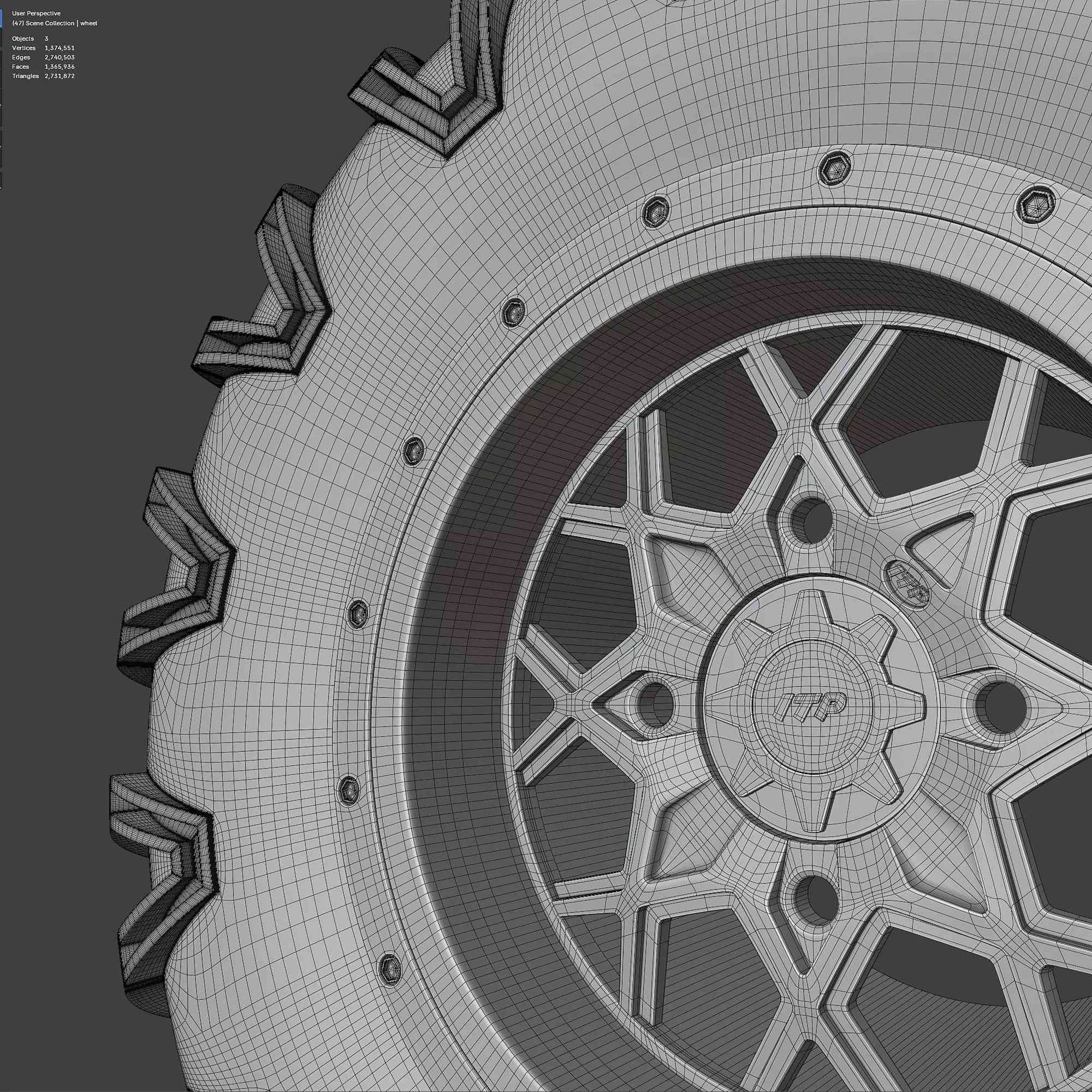 xrim  wheel 3D model_6